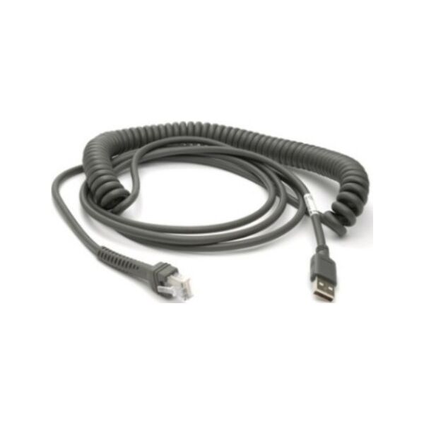 Kabel USB Zebra USB-A - RJ-45 4.6 m Czarny (CBA-U29-C15ZBR)