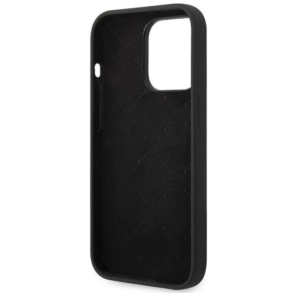 Guess Etui Guess GUHCP14XSLTGK Apple iPhone 14 Pro Max czarny/black hardcase Silicone Triangle