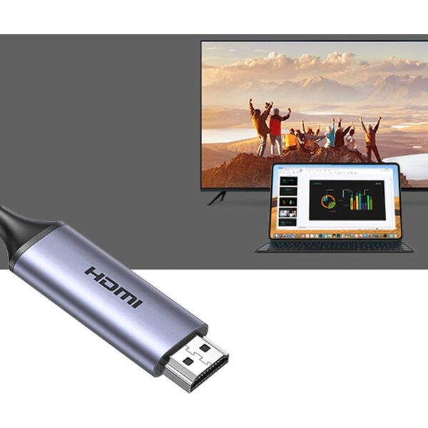 Kabel USB Ugreen USB-C - HDMI 1.5 m Czarny (UGR1626)