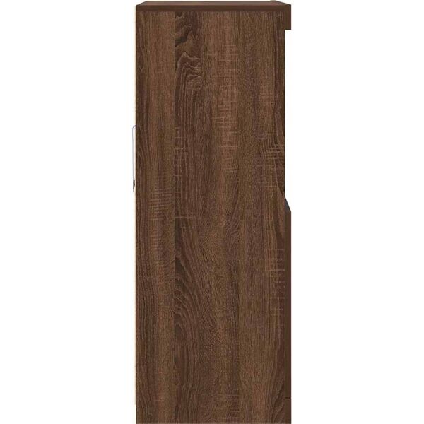 vidaXL vidaXL Szafka, brązowy dąb, 81x37x100 cm, materiał drewnopochodny