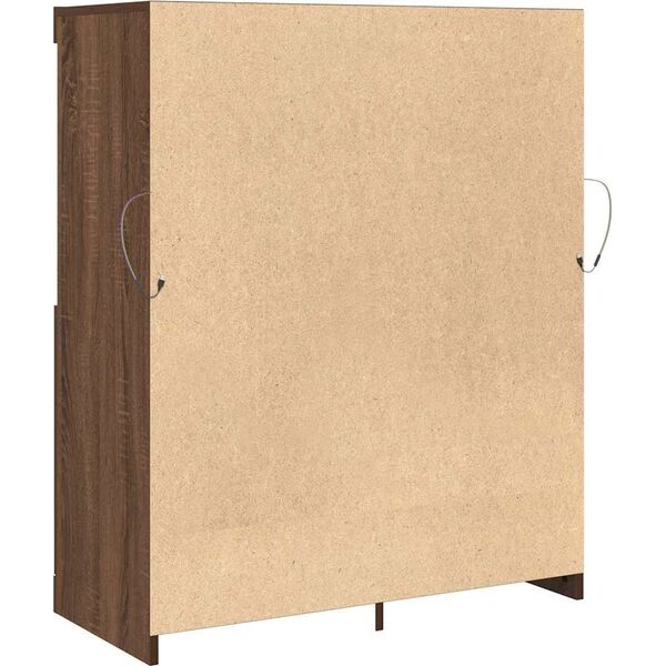 vidaXL vidaXL Szafka, brązowy dąb, 81x37x100 cm, materiał drewnopochodny