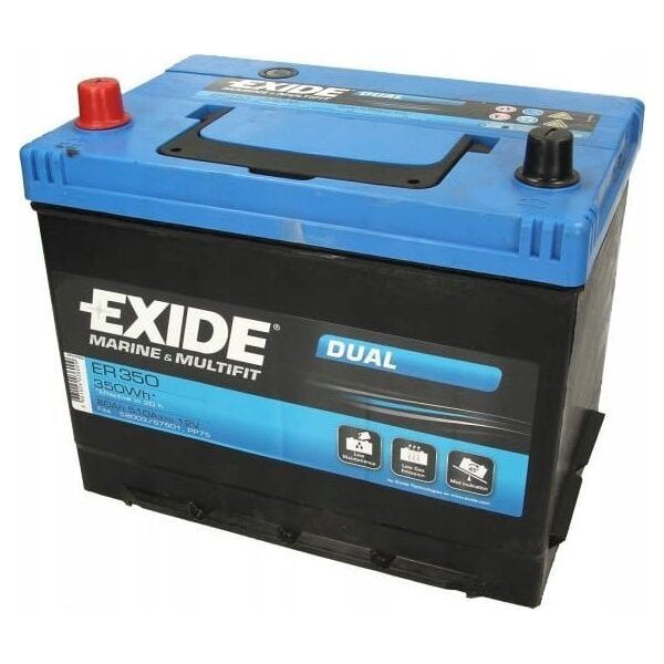 Μπαταρία EXIDE 12V 80Ah/510A DUAL MARINE/RV (L+ biegun standardowy) 260x175x225 B0 (dodatkowy-auxiliary/βαθιάς εκφόρτισης/εκκίνησης-τροφοδοσίας/εκκίνησης)