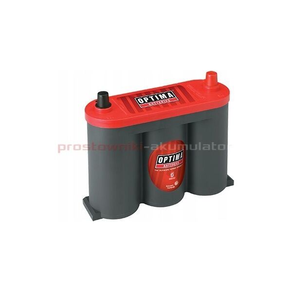 Μπαταρία OPTIMA 6V 50Ah/815A AGM Orbital RED (L+ τυπικός πόλος) 254x83x205 - χωρίς βάση στερέωσης (εκκίνησης)