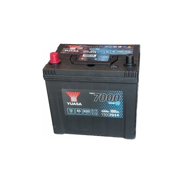 Μπαταρία YUASA 12V 65Ah/620A START&STOP EFB YBX7000 EFB Start Stop Plus (L+ λεπτός πόλος (ιαπωνικά οχήματα)) 232x173x225 B00 (efb/εκκίνησης)
