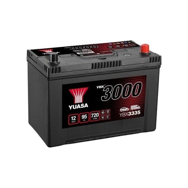 Μπαταρία YUASA 12V 95Ah/720A YBX3000 SMF (P+ standardowy) 303x174x225 B01 (εκκίνησης)