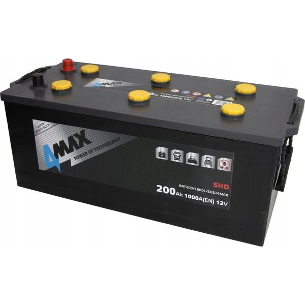 Μπαταρία 12V 200Ah/1000A SHD (L+ Τυπικός πόλος) 513x223x223 B00 - χωρίς βάση στερέωσης (Εκκίνησης)