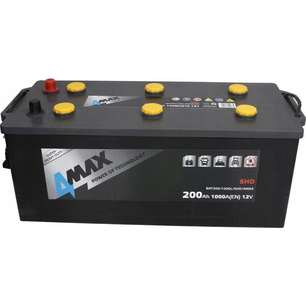 Μπαταρία 12V 200Ah/1000A SHD (L+ Τυπικός πόλος) 513x223x223 B00 - χωρίς βάση στερέωσης (Εκκίνησης)