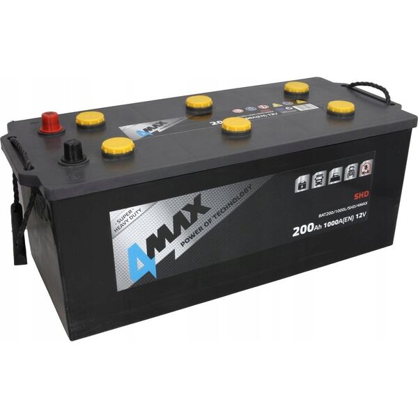 Μπαταρία 12V 200Ah/1000A SHD (L+ Τυπικός πόλος) 513x223x223 B00 - χωρίς βάση στερέωσης (Εκκίνησης)