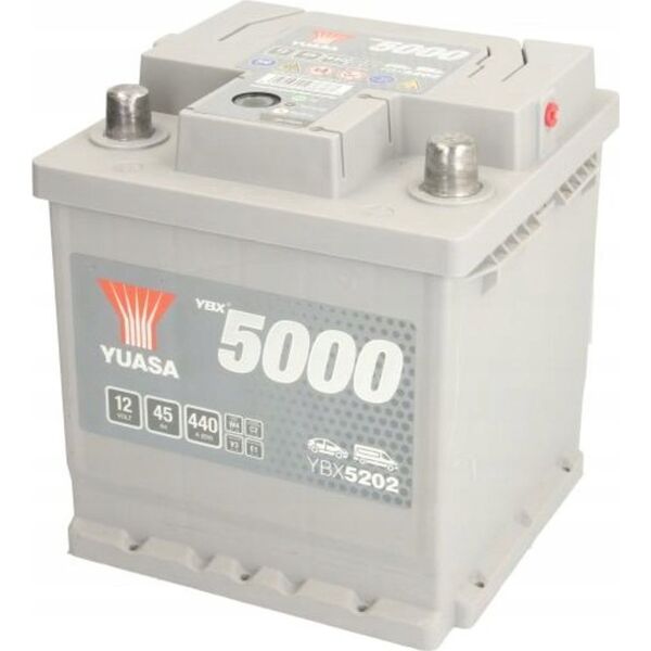 Μπαταρία YUASA 12V 45Ah/440A YBX5000 Silver High Performance SMF (P+ standardowy) 175x175x190 B13 (εκκίνησης)