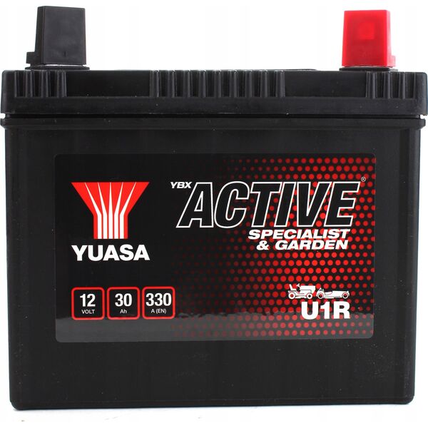 Μπαταρία Οξέος/Εκκίνησης YUASA 12V 30Ah 330A P+ Χωρίς Συντήρηση 194x125x178mm Έτοιμη U1R