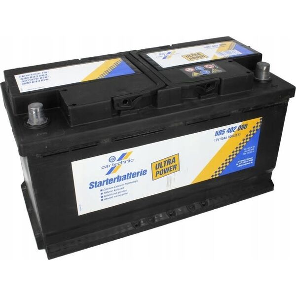 Μπαταρία CARTECHNIC 12V 95Ah/800A ULTRA POWER (P+ τυπικός πόλος) 353x175x190 B13 - βάση ύψους 10 5 mm (εκκίνησης)