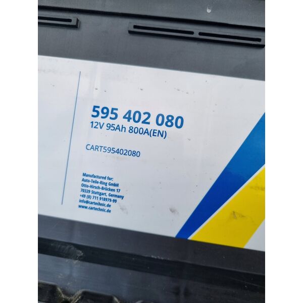 Μπαταρία CARTECHNIC 12V 95Ah/800A ULTRA POWER (P+ τυπικός πόλος) 353x175x190 B13 - βάση ύψους 10 5 mm (εκκίνησης)