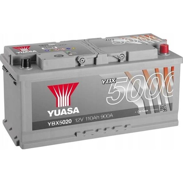 Μπαταρία YUASA 12V 110Ah/950A YBX5000 Silver High Performance SMF (P+ standardowy) 393x175x190 B13 (εκκίνησης)