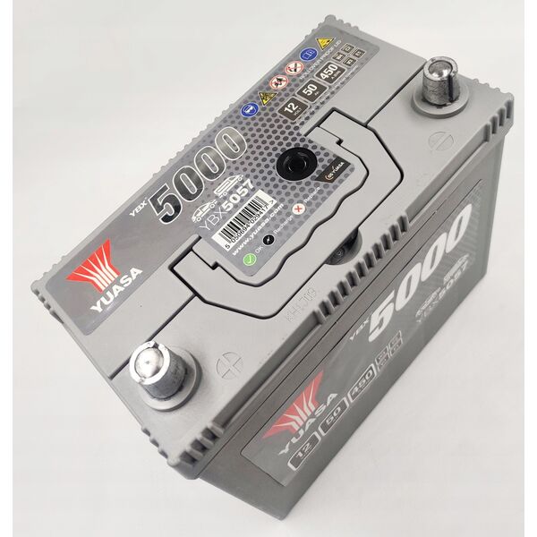 Μπαταρία YUASA 12V 50Ah/450A YBX5000 Silver High Performance SMF (L+ λεπτός πόλος (ιαπωνικά οχήματα)) 238x129x223 B00 (εκκίνησης)