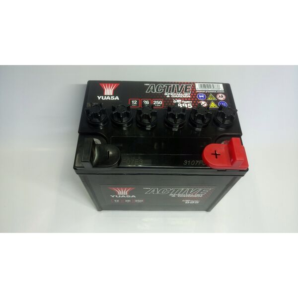 Μπαταρία Μολύβδου/Εκκίνησης YUASA 12V 26Ah 250A P+ Χωρίς Συντήρηση 187x127x181mm Έτοιμη για χρήση 895 ταιριάζει σε: ARCTIC CAT PROWLER, CF MOTO CF, TRACKER, UF, ZF, HARLEY DAVIDSON FLH 500-1868 1979-2022
