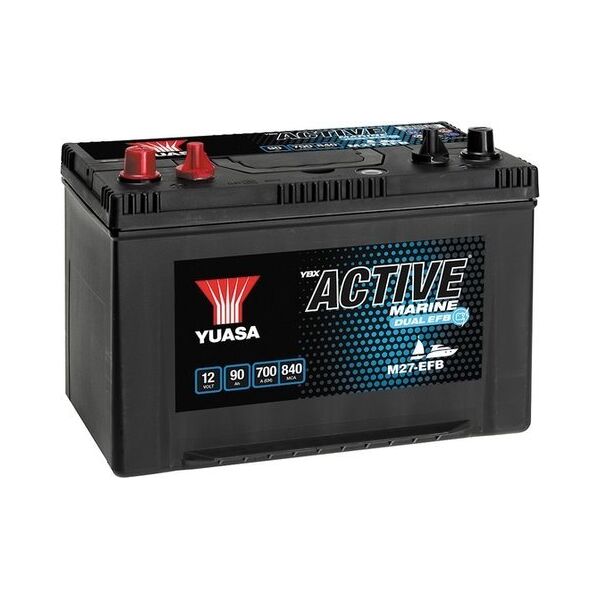 Ακουμολάτορ YUASA 12V 90Ah/700A DUAL EFB (L+ standardowy) 304x173x225 B01 (efb)