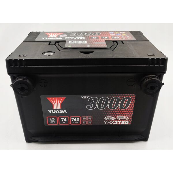 Μπαταρία YUASA 12V 74Ah/740A YBX3000 SMF 260x181x185 B01 (εκκίνησης)