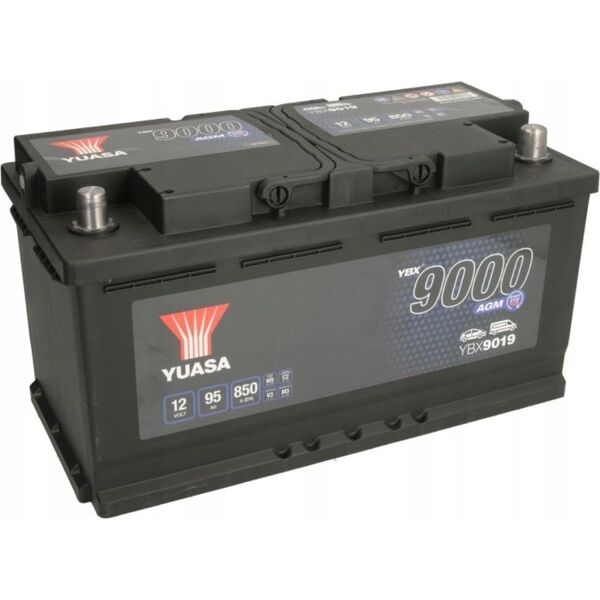 Μπαταρία YUASA 12V 95Ah/850A START&STOP AGM YBX9000 AGM Start Stop Plus (P+ standardowy) 353x175x190 B13 (agm/rozruchowy)
