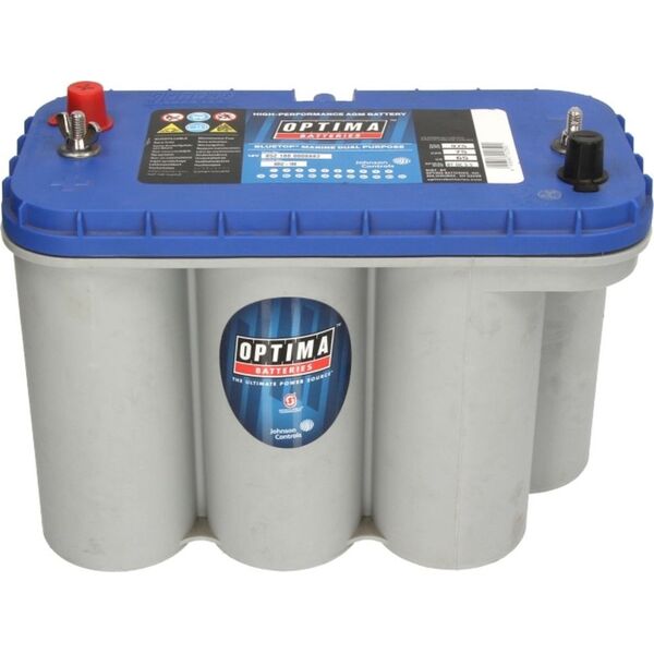 Μπαταρία OPTIMA 12V 75Ah/975A AGM Orbital BLUE (P+ τυπικός πόλος) 325x165x238 B01 - βάση ύψους 10,5 mm (agm/εκκίνησης-τροφοδοσίας)
