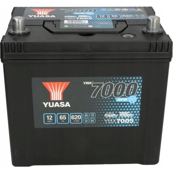 Μπαταρία YUASA 12V 65Ah/620A START&STOP EFB YBX7000 EFB Start Stop Plus (P+ biegun standardowy) 232x173x225 B00 (efb/rozruchowy)