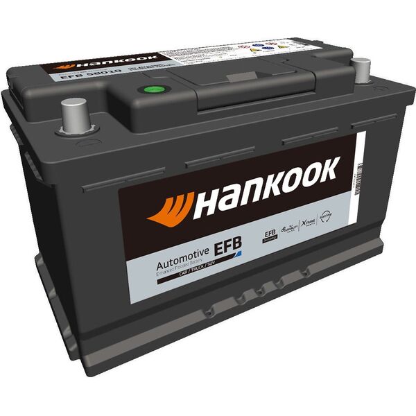 Μπαταρία HANKOOK 12V 80Ah/800A START&STOP EFB (P+ τυπικός πόλος) 315x174x190 B13 (efb/εκκίνησης)