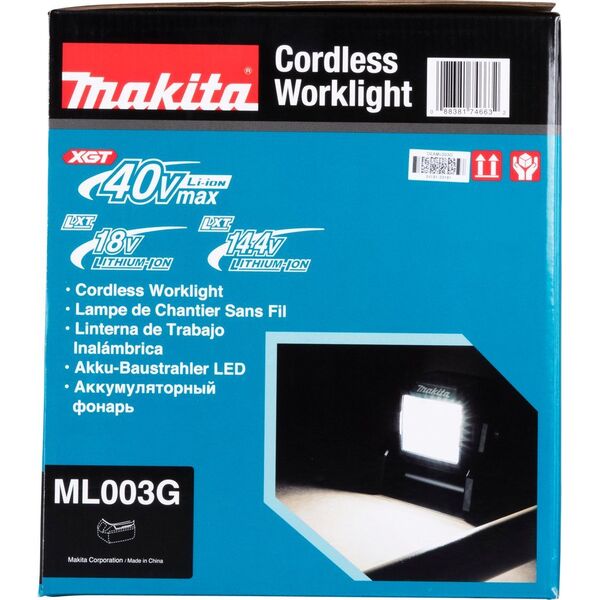 Makita MAKITA LAMPA 40V XGT ML003G 500lx/1100lm