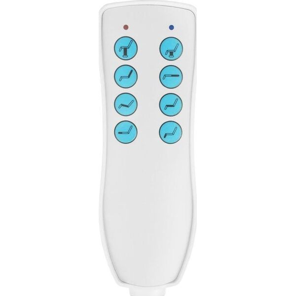 FOTEL KOSMETYCZNY ELEKTR. AZZURRO 869A OBROTOWY 4 SILN. BIAŁY