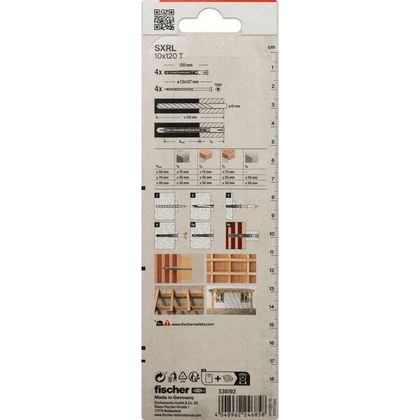 Καρφίτσα Sourcing με βίδα SXRL 10 x 120 T 4 τεμ.