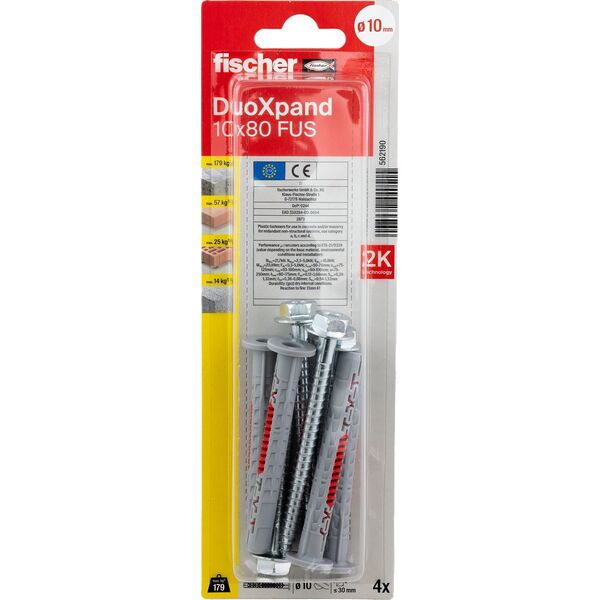Sourcing DuoXpand πείρος με βίδα 10x80 FUS, 4 τεμ.