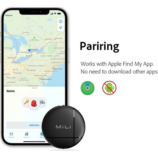 Moduł GPS MiLi MILI LiTag lokalizator czarny 1szt