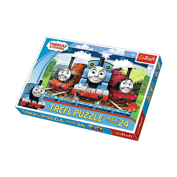Trefl Puzzle Maxi 24 - Wesołe lokomotywy (14231)