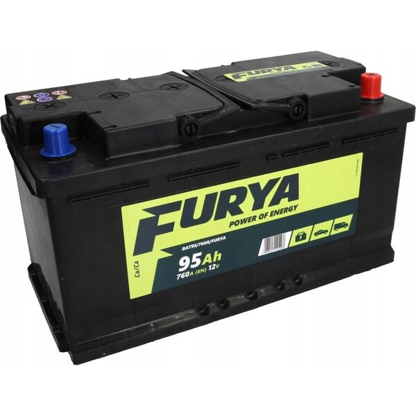 Μπαταρία FURYA 12V 95Ah/760A (P+ τυπικός πόλος) 353x175x190 B13 - βάση ύψους 10.5 mm (εκκίνησης)