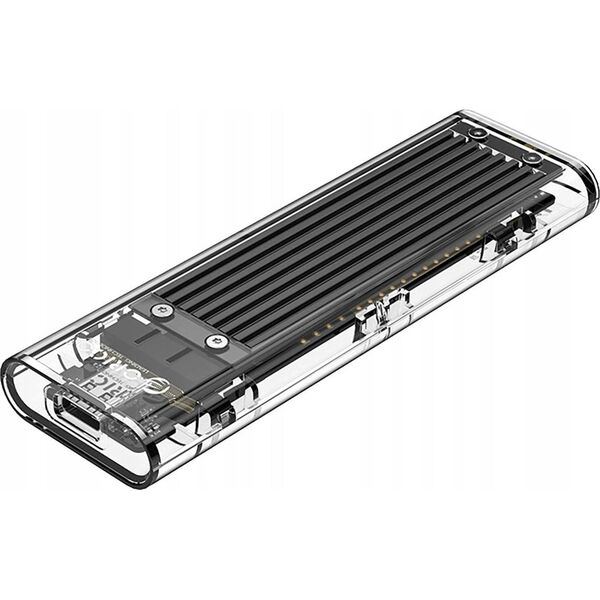 Θήκη δίσκου M.2 NVME σε USB-C 10Gbps - μαύρη
