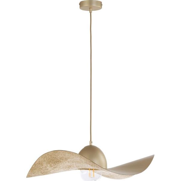 Lampa wisząca Sigma Zwis kapelusz do kuchni KAPELLO złota lampa wisząca nad łóżko