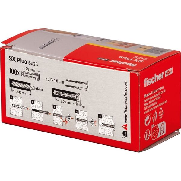 Ούπα Fischer Fischer SX 5x25 100 τεμ.