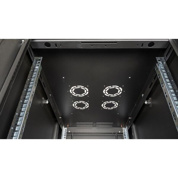 Roline ROLINE Serverschrank Basic 48,26cm 19Zoll 42 HE 600x1000 BxT perforiert schwarz