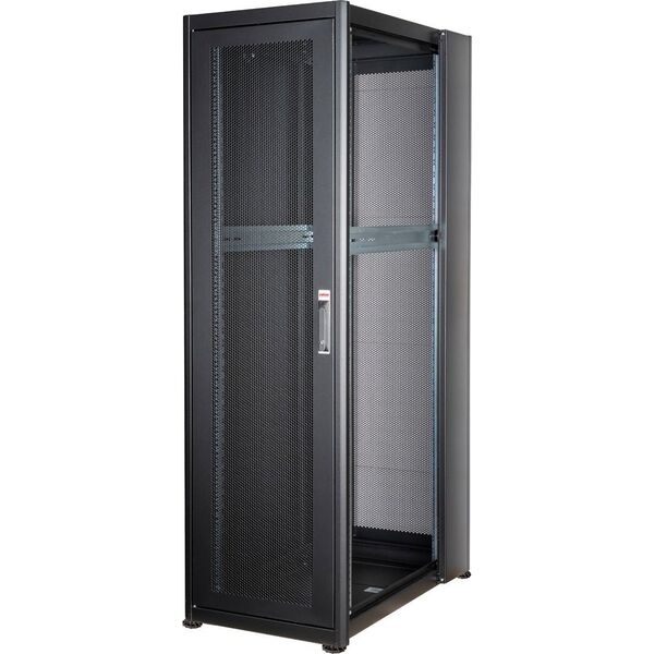 Roline ROLINE Serverschrank Basic 48,26cm 19Zoll 42 HE 600x1000 BxT perforiert schwarz
