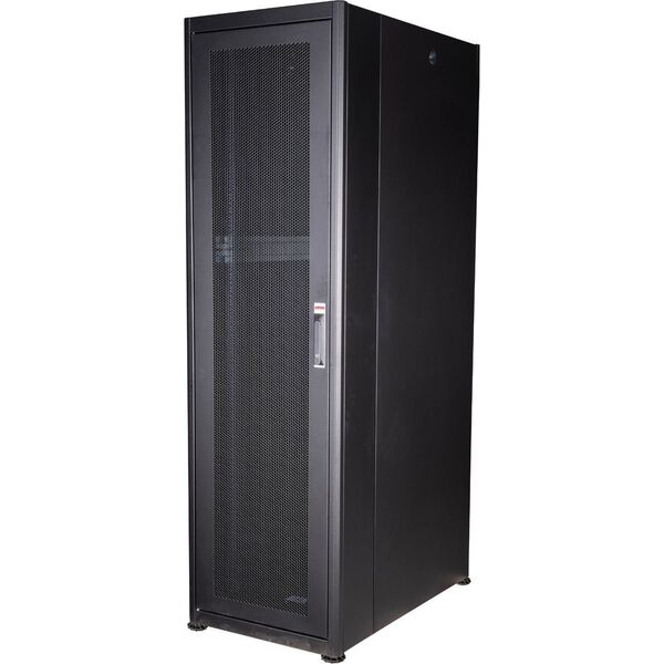 Roline ROLINE Serverschrank Basic 48,26cm 19Zoll 42 HE 600x1000 BxT perforiert schwarz