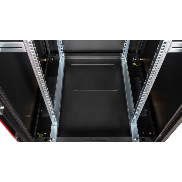 ROLINE Netzwerkschrank Basic 48,26cm 19Zoll 32 HE 600x600 BxT Glast�r schwarz