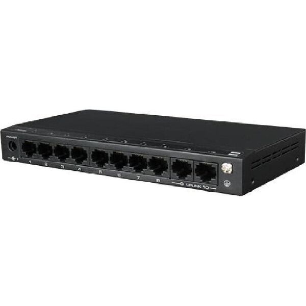 Μεταγωγέας Utepo UTEPO Μεταγωγέας SF10P-FHM (8 PoE-100Mbps, 2 Uplink,-1000 Mbps,PoE+(30W/port),3 λειτουργίες: Προεπιλογή, VLAN, CCTV, 120W,>250m,8KV ESD, | Utepo