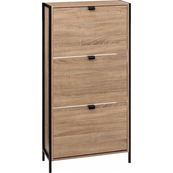 5five Szafka na buty ALIAJ, 3 przegrody, 63,2 x 24 x 122 cm