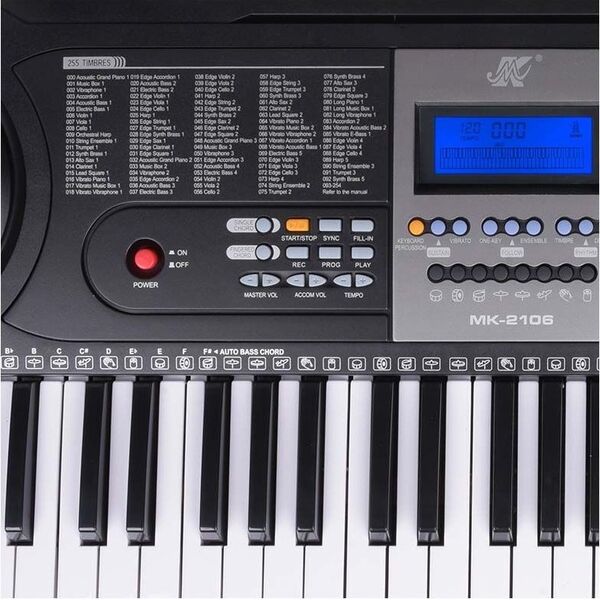 MK MK 2106 keyboard pianino 61 klawiszy z mikrofonem