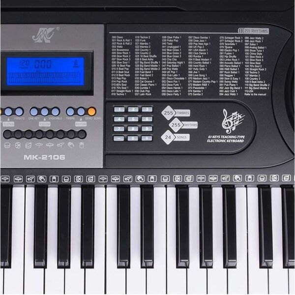 MK MK 2106 keyboard pianino 61 klawiszy z mikrofonem