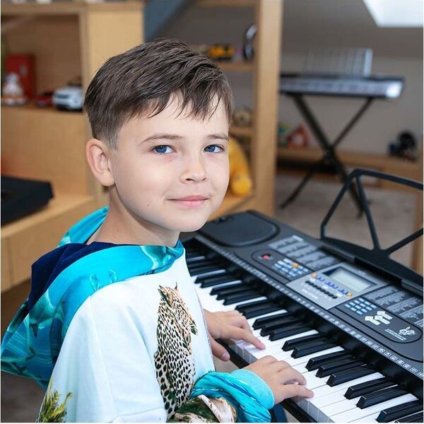 MK MK 2106 keyboard pianino 61 klawiszy z mikrofonem