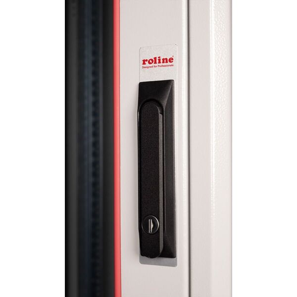Szafa Roline ROLINE Netzwerkschrank Basic 48,26cm 19Zoll 22 HE 800x800 BxT Glast�r grau