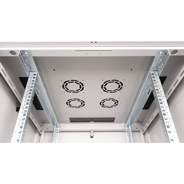 Szafa Roline ROLINE Netzwerkschrank Basic 48,26cm 19Zoll 22 HE 800x800 BxT Glast�r grau