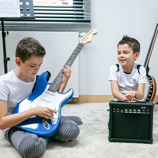 NN EG SET SB zestaw gitarowy gitara elektryczna stratocaster