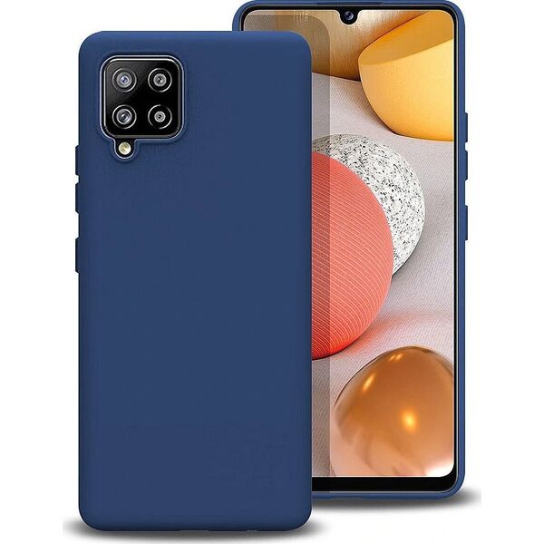 Θήκη Πλάτης Mocco Liquid Silicone Soft για Samsung Galaxy A42 5G Μπλε