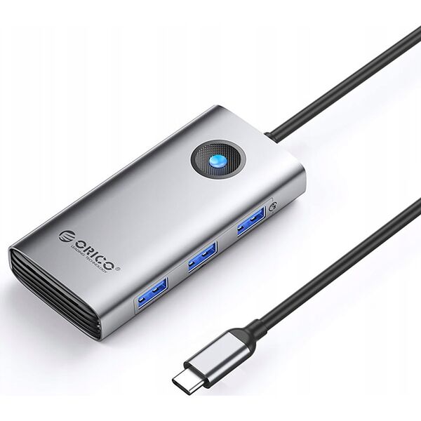 HUB 7 θυρών USB-A 3.0 καλώδιο 1M - μαύρο