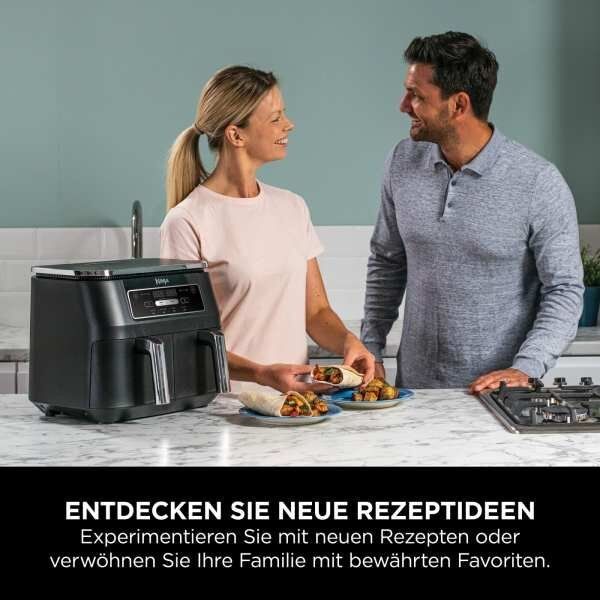 Ninja AF200EU Foodi 4-in-1 Dual Zone Heißluftfritteuse